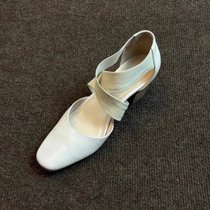 2026 Retro Versatile Ballet High <b>Heels</b> for Women Early Spring <b>Chunky</b> <b>Heel</b> Cross Strap Hollow Casual <b>Closed</b> <b>Toe</b> Sandals - Product Image 1