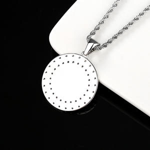 Collar LUOTEEMI, Oferta, Clásico, Aniversario, Chapado en Oro, Aleación, Diamante CZ, Colgante Redondo, Modelo Sona - Product Image 5