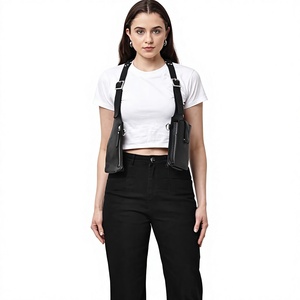 Mochila Táctica Oxford Negra FAZMAX CORPORATION, Unisex, con Diseño Ergonómico, Múltiples Bolsillos, Forro de Cuero Genuino y Cierre de Cremallera - Product Image 1