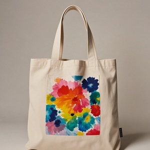 Custom Logo Casual <b>Canvas</b> Shopping <b>Bag</b> <b>Small</b> Gentle Woman with Colorful Letter Print New Unique Design Shoulder Strap US Origin - Product Image 2