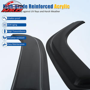 ชุดบังแดดหน้าต่างอะคริลิค 4 ชิ้น สำหรับรถ Dodge Ram 1500 Quad Cab Extended Pickup ปี 09-23 - Product Image 5