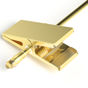 Bán Sỉ Giá Treo Quần Bằng Kim Loại Bộ Móc Treo Kim Loại Màu Vàng Kim - Product Image 3