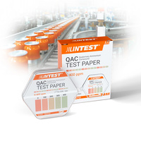 Papel de Prueba QAC JILINTEST, Tiras Reactivas para Compuestos de Amonio Cuaternario de 0-400 ppm, Detección Rápida y Precisa