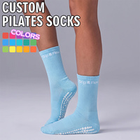 Chaussettes de yoga et de Pilates antidérapantes en coton BiLu Wholesale pour les marques de vente au détail