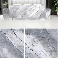 Panneaux muraux de douche en PVC de style européen, haute brillance, imperméables, pour la décoration extérieure des salles de bain d'hôtels et de villas