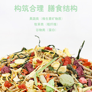 Nourriture pour lapins lyophilisée riche en fibres, 1,5 kg, contenant en plastique réutilisable, alimentation pour petits animaux, origine Shandong - Product Image 4
