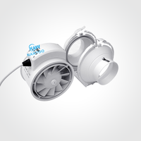 Extracteur d'air de conduit en ligne à flux mixte de 6, 8, 10 pouces, Logo personnalisé, tente de croissance à faible bruit, ventilateur hydroponique à flux mixte