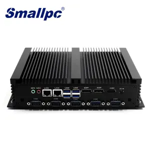 Fanless Industrial Mini Pc I5 8250U Intel Desktop Computer 8USB 6RS232 Com Port Small Pc