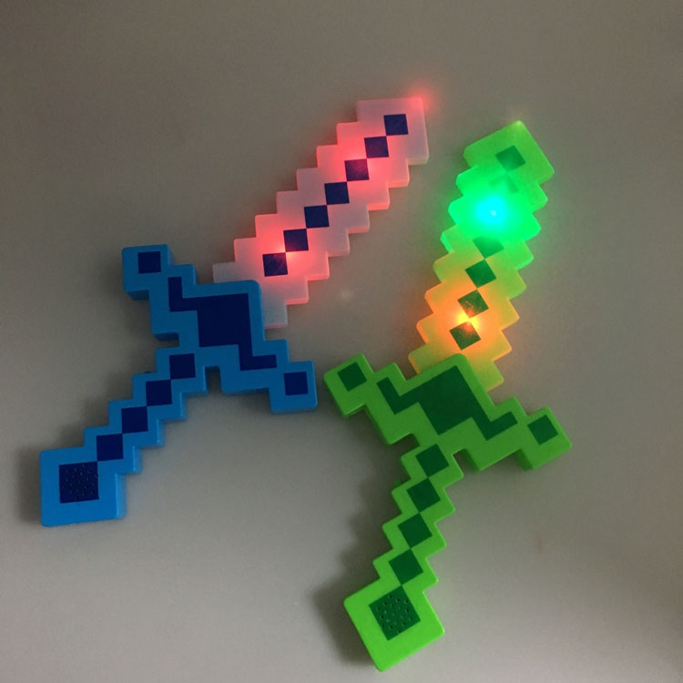 Сторонних поставщиков Пользовательские Мигает Палочки Игрушка Продвижение 15 ''LED сабля с подсветкой пикселей меч