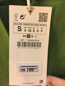 Custom Printable RFID Clothing Hang Tag/Label with Barcode, UHF RFID Sticker for Retail Apparel Inventory & Anti-Theft - Product Image 2