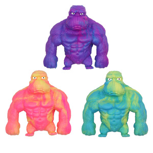 Juguetes de Goma Resistentes y Divertidos con Forma de Gorila, Rellenos de Arena, de TPR de Alta Calidad, Elásticos, para Aliviar el Estrés, Multicolores, para Niñas - Product Image 3