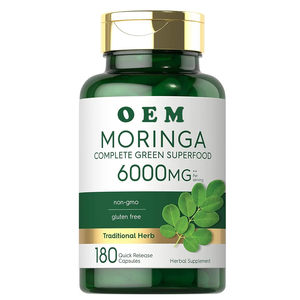 OEM özel etiket doğal organik Moringa tozu 60 kapsül, Unoxidized, laktasyon ve anne sütü kaynağı destekler, Vegan - Product Image 4