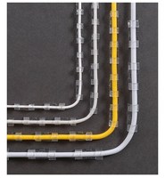 Clips muraux adhésifs Elehk, clips pour câbles en plastique autocollants transparents, lot de 1000, fabricants de clips pour fixer les câbles dans le mur