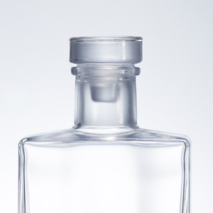 500ml sang trọng Flint Glass Wine Bottle vuông rỗng banquets núi lửa sang trọng rượu với nút chai niêm phong hình dạng phẳng cho Tequila - Product Image 5