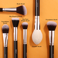 Ensemble de pinceaux de maquillage pour cheveux naturels BEILI avec étui cylindrique, fournisseur de pinceaux de beauté de haute qualité, Conjunto De Cepillos De Maquillaje