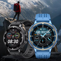 Montre connectée avec carte hors ligne, écran AMOLED, appels, suivi précis des pas, surveillance du sommeil, résistance à l'eau 5ATM, positionnement GPS BeiDou