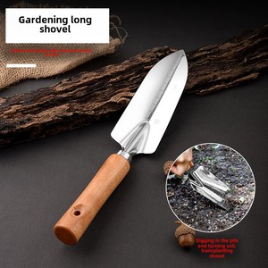 Petite pelle domestique en acier inoxydable pour jardinage bricolage pelle en bois pour rempotage des plantes pelle en fer succulente pour fleur - Product Image 3
