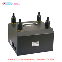 Machine à ballons Borosino, électrique, haute puissance, portable, 110v, gonfleur Lagenda B324, machine à ballons à air portable avec 4 buses
