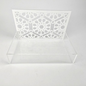 Factory Wholesale Handmade Clear Acrylic <b>Eid</b> <b>Gift</b> Display <b>Box</b> with Custom Logo for - Product Image 1