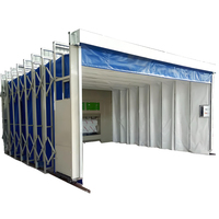 Cabine de peinture télescopique mobile, cabine de peinture gonflable rétractable pour atelier de réparation automobile