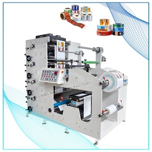 Máquina de prensa de impresión flexográfica de 4 colores para <span class=keywords><strong>flexografía</strong></span> de etiquetas adhesivas de papel pequeño, a la venta, - Product Image 1