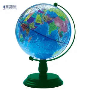 Trending Metal Base World Desk Globe Roterende Educatieve Grote Wereldkaart Aardbollen Voor Kantoordecoratie, Voornamelijk Scholen