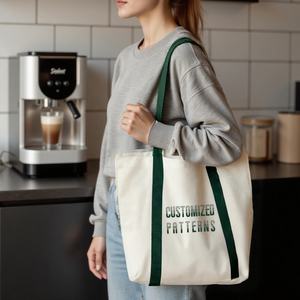 Gahumi Sac fourre-tout professionnel personnalisé avec sangles et logo personnalisé Sac à provisions en toile écologique Taille personnalisable Chine - Product Image 4