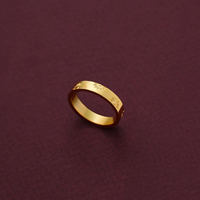 316L Edelstahl Minimalistischer Sonnenring Gold Breiter Bandring Graviert Himmlisch Wasserdicht Hypoallergen Schmuck Geschenk für Frauen