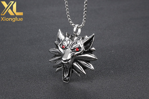 Nuevo Diseño Actualizado, Colgante de Lobo Grande de Acero Inoxidable, Colgante Pesado para Hombre, Joyería de Películas y Videojuegos, Accesorios Geniales - Product Image 6