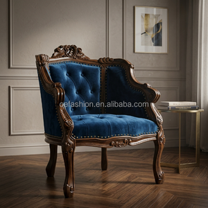 [OEM/ODM] Poltrona di Lusso in Stile Rococò Francese Intagliata a Mano con Foglia d'Oro per Progetti di Arredamento per Hotel a 5 Stelle e Ville - Product Image 6