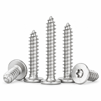 Vis autotaraudeuses Torx à tête plate ultra-mince SS304 M2 M2.3 M2.6 M3 M4 M5 pour l'assemblage de boîtiers électroniques de précision