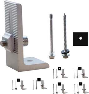 Support de montage de panneau solaire, support de toit en L pour toit en tôle inclinée, toiture trapézoïdale, lot de quantité OEM - Product Image 2