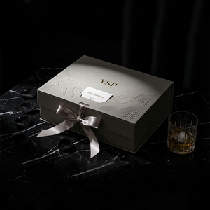 <span class=keywords><strong>Caja</strong></span> de Regalo Rígida Magnética con Grabado en Relieve Personalizado, Papel Texturizado Especial, Cinta Decorativa, Empaque para Regalos Corporativos VIP - Product Image 4