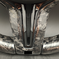 Volant sport M en cuir semi-cuir et fibre de carbone forgée à fond rond pour BMW F10 F20 F21 F30 F32 F36 M3 F80 M4 F82 M2 F87 X3 F25