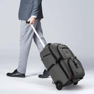 Mochila Impermeable con Ruedas para Portátil, Negra, con Compartimento para Portátil, para Hombre y Mujer, Muestra Gratuita - Product Image 4