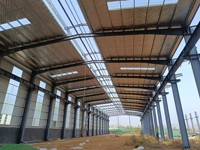 Panneau sandwich panneau en acier entrepôt logistique OEM entrepôt modulaire hangars en acier structurel poutre en H Section cadre grange Kit