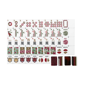 Collection de tuiles de mahjong américaines en acrylique MAHJ <span class=keywords><strong>ALA</strong></span> <span class=keywords><strong>MODE</strong></span> the Exotics - Leopards Tile Collection 160, directement de l'usine - Product Image 5