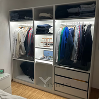 Bande lumineuse LED ultra-mince pour armoire profilée en aluminium montée en surface 45 degrés éclairage oblique avant lampe d'étagère cachée