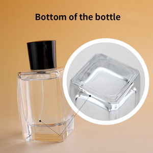 Flacon de parfum en verre transparent rechargeable de luxe Eric 90 ml avec boîte personnalisée - Product Image 3