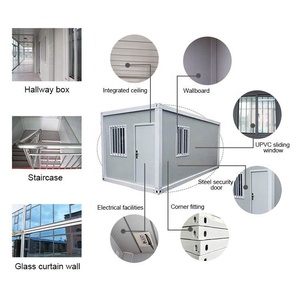 Conteneur préfabriqué de 20 pieds, prêt à l'emploi, installation rapide, conception clé en main pour logement du personnel sur chantier - Product Image 4