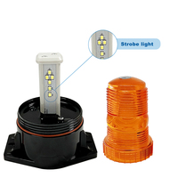 Nouvelle balise LED (CE ROHS UKCA ECE) 12W DC12-24V pour véhicules lourds, avec modes clignotant/rotatif en option, type à fixation par vis