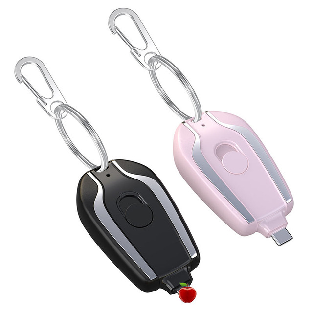 1500 Mah Pocket Keychain Emergency Mobile Phone Small Portable Charger Pod Powerbank Mini Power Bank