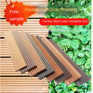 Planches <span class=keywords><strong>de</strong></span> <span class=keywords><strong>terrasse</strong></span> en bambou brossé modernes pour extérieur, ignifuges, emboîtables, anticorrosion, pour jardin et cour, imperméables - Product Image 3