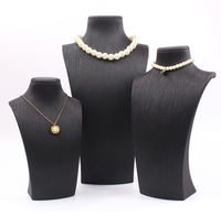 Expositor de Collares con Maniquí, Soporte para Collares, Exhibidor de Joyería para Mostrador