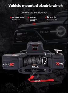 Cabrestante Eléctrico QSF de 13500 lb y 12 V para Vehículos, Cabrestante de Tracción Multiusos con Batería para Rescate de Vehículos, Camiones y Todoterrenos - Product Image 3