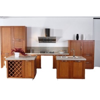 Meuble de cuisine modulaire moderne en MDF durable à livraison rapide avec évier, plan de travail en marbre artificiel et charnière en résine stratifiée
