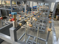 Support de stockage robuste pour 4x4 unités de 16 bouteilles de 50L en acier au carbone pour cylindres d'azote liquide, pour plateformes offshore, garantie 1 an