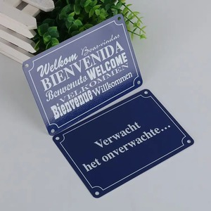 Factory Direct Sale Antique Style Customized Logo Printing Aluminium Plate <strong>Hanging</strong> Tag <strong>Sign</strong> - Product Image 6
