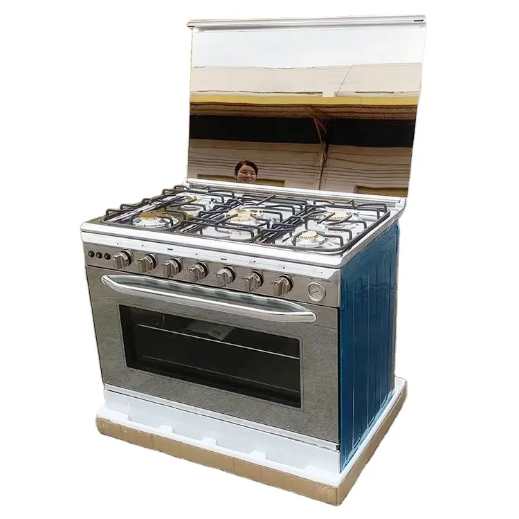 High end and high-end foreign trade multi-functional five head gas stove oven household liquefied gas integrated stove