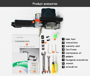 Chất lượng tốt Hướng dẫn sử dụng khí nén đóng đai máy vật liệu đóng gói Pet PP - Product Image 6